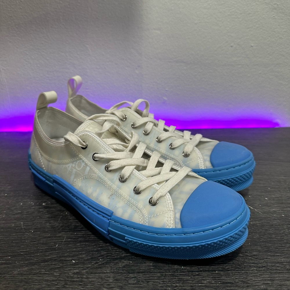 Christian Dior 19ELS Low Top Logo Oblique White and blue
